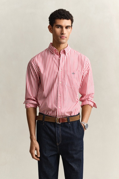 Gestreiftes Hemd mit Button-down-Kragen