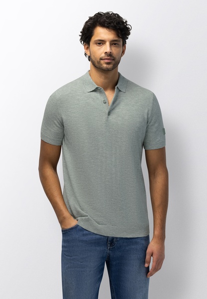 Gestricktes Poloshirt