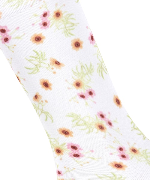 Strümpfe mit floralem Motiv