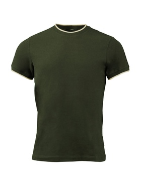 T-Shirt mit abgesetztem Kragen