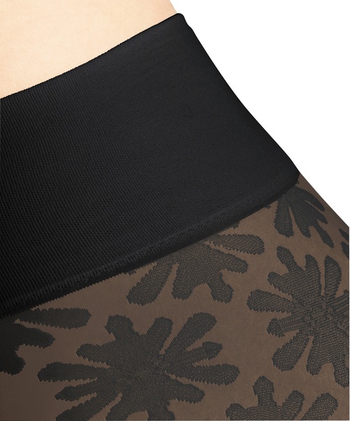 High Waist Strumpfhose mit Kristallmuster 20 DEN