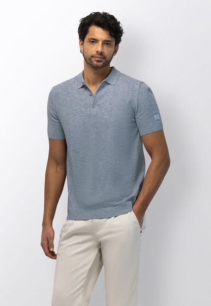 Gestricktes Poloshirt