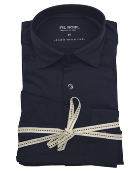 Jersey Hemd Doppelt Merzerisierend